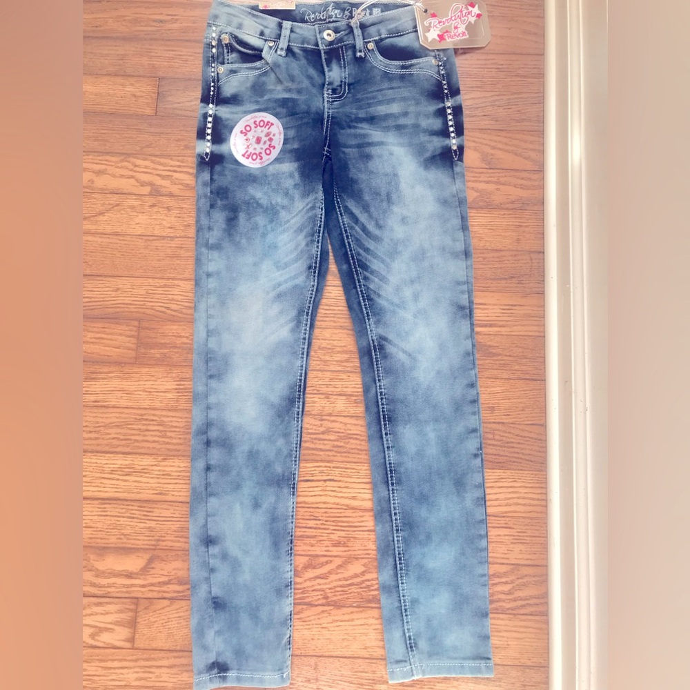 Revolution by Revolt Girls Kids Jeans Skinny Blue Size 12 NWT